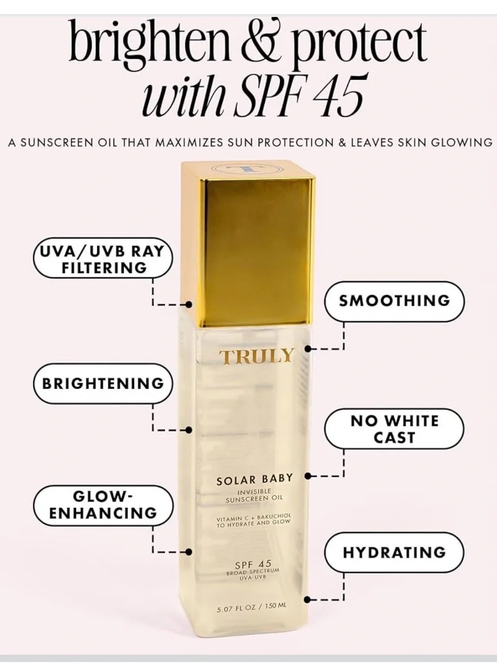 TRULY Solar Baby Invisible Sunscreen Oil — (680)